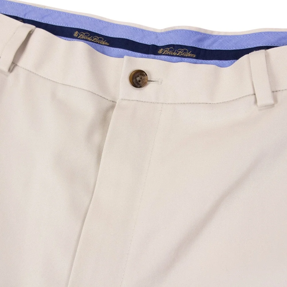Brooks Brothers Mens 40x8.5 Light Weight Advantage Chino Shorts Beige Cotton